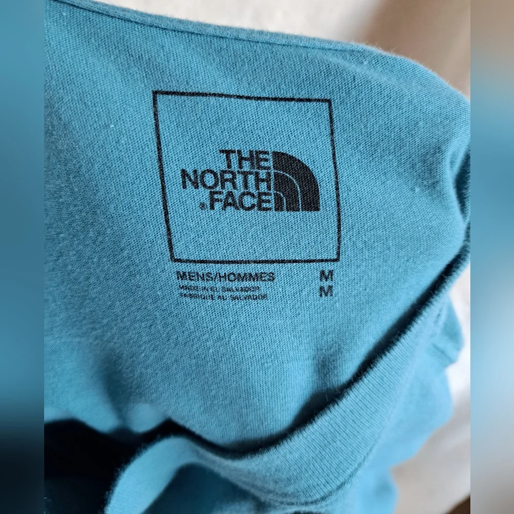 The North Face Long Sleeve Tee in Teal with White Logo